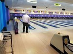 Gaving about to bowl