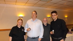 4 Blind Mice receiving trophies - Tom and David with Nicky and Ken