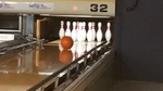Ball about to hit the full 10 pins