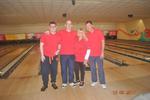 Team Strike Force: Stuart, Sean, Pat and Russ - In red shirts and black trousers ready to play